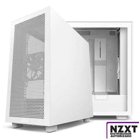 Gabinete NZXT H7 FLOW Blanco Cristal Templado ATX Sin Fuente USB