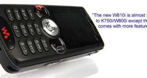 First Looks Sony Ericsson W810i Sg