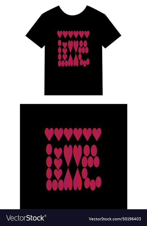 Happy Valentine Day T Shirt Design Royalty Free Vector Image