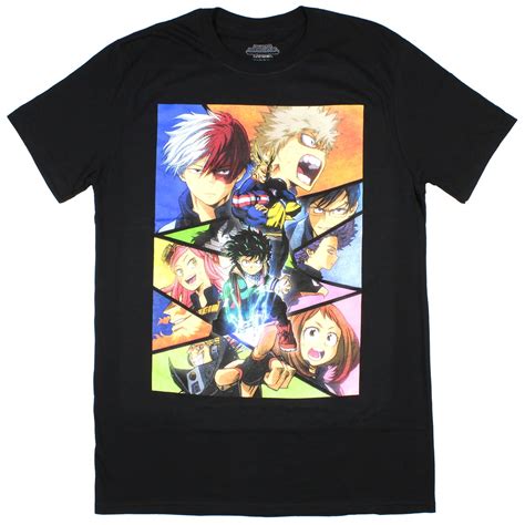 Bioworld My Hero Academia Shirt Men S Character Poster T Shirt