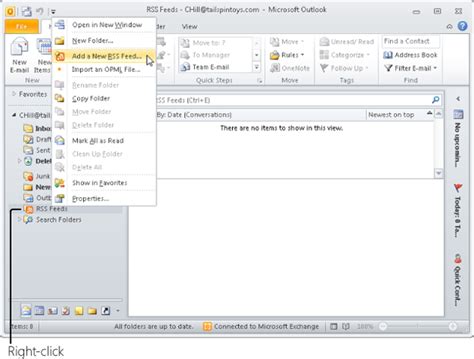 Using Rss Feeds In Microsoft Outlook Microsoft Press Store