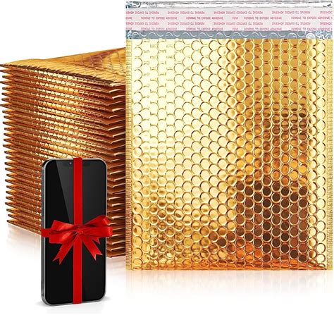 Gold Metallic Bubble Mailers X Inches Pack Of Opaque Metallic