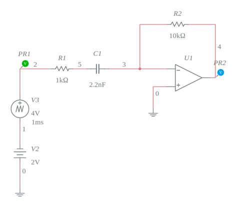 Opamp Differentiator Multisim Live