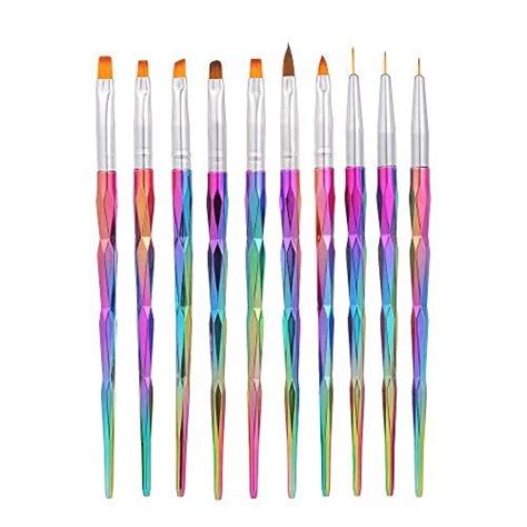 Pinceau Nail Art Ongles Anself Pcs Pinceaux Ongles Pour Uv Gel Kit