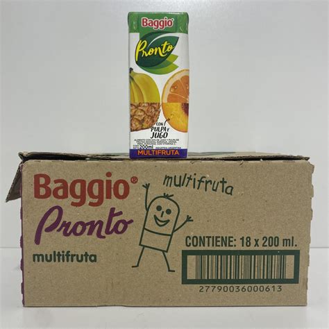 JUGOS BAGGIO 200 ML X 18 UNI SABOR MULTIFRUTA 11 Gonic