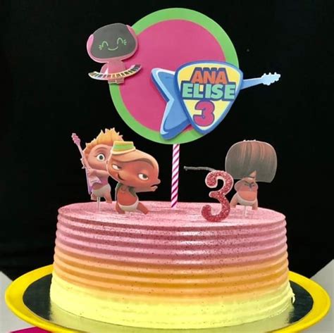 Mini Beat Power Rockers Topo De Bolo Desserts Cake Birthday Cake