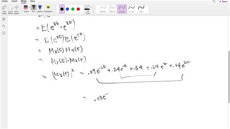 SOA Exam P Question 137 Probability Of Moment Generating Function