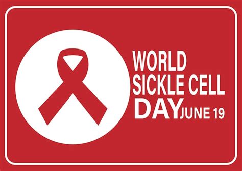 Premium Vector World Sickle Cell Awareness Day Vector Illustration