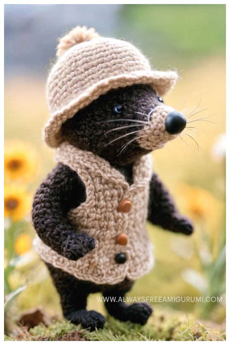 Amigurumi Mole Crochet Free Pattern Always Free Amigurumi