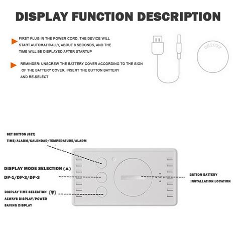 Mini Led Spiegel Digitale Tafel Wekker Wake Up Lig Grandado