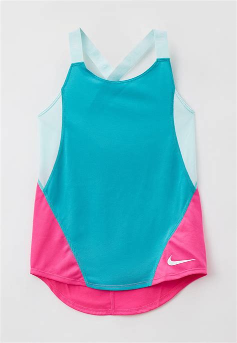 Майка спортивная Nike G NK DRY TANK ELSTKA NFS цвет бирюзовый