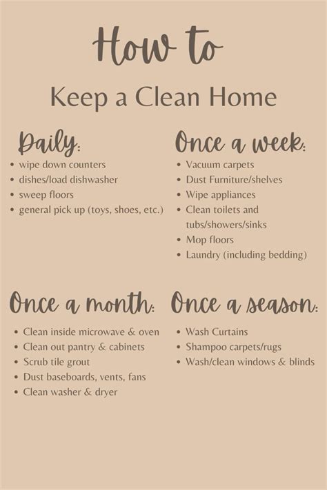 How To Keep A Clean Home Artofit