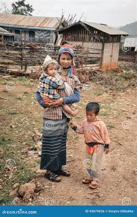 Authentic And Poor Life Of Myanmar Children At Pan Pet Village