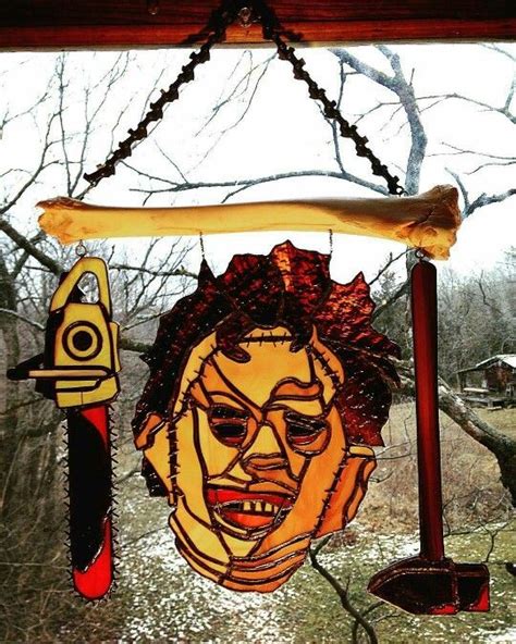 Leatherface Stained Glass Diy Horror Art Stained Glass Projects