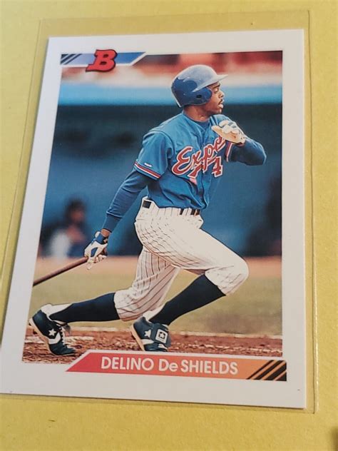 1992 Bowman Montreal Expos Baseball Card 47 Delino DeShields EBay