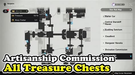 Honkai Star Rail Artisanship Commission All Treasure Chest Locations