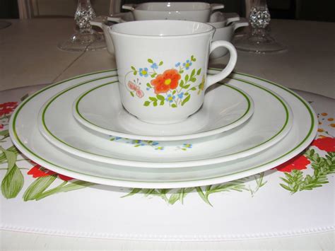 Piece Corelle Wildflower Dishes Spring Bouquet Floral Etsy Polska