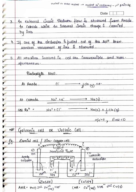 Solution Electrochemistry Class 12 Handwritten Notes Studypool