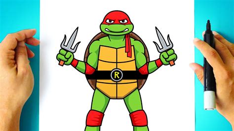 Como Desenhar O Raphael Das Tartarugas Ninja Como Dibujar A Raphael