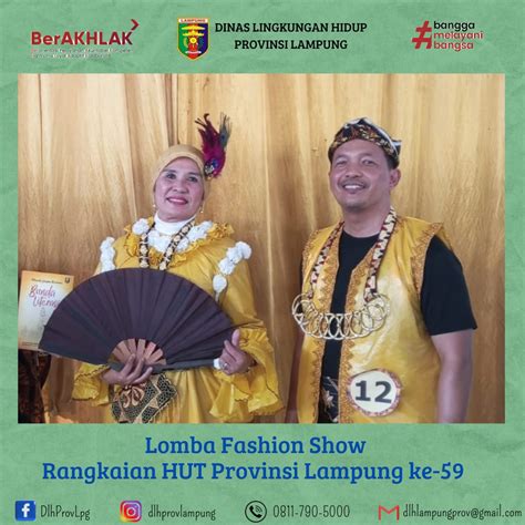 LOMBA FASHION SHOW DALAM RANGKAIAN HUT PROVINSI LAMPUNG KE 59 DINAS