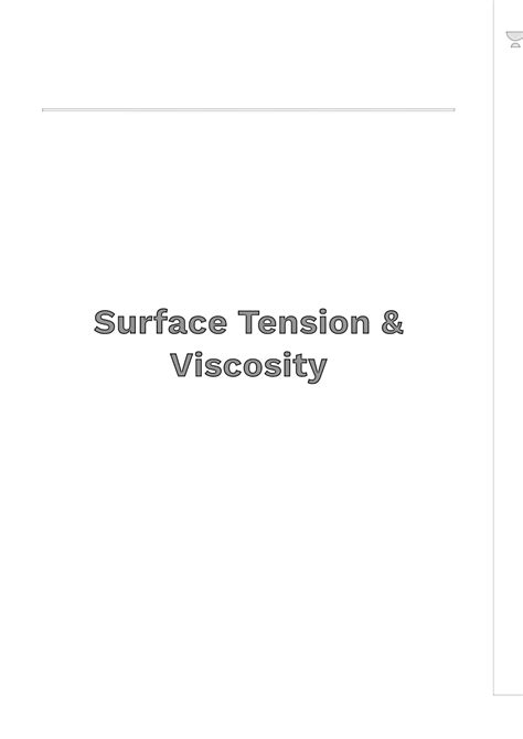 Solution Neet Ug Physics Surface Tension Viscosity Notes Studypool