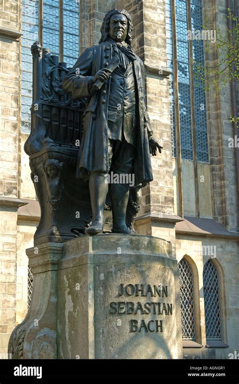 Johann Sebastian Bach Monument Leipzig Germany Stock Photo Alamy