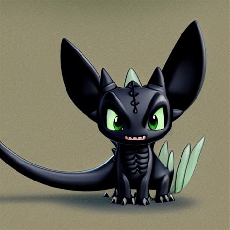 Toothless The Dragon Realistic Sketches