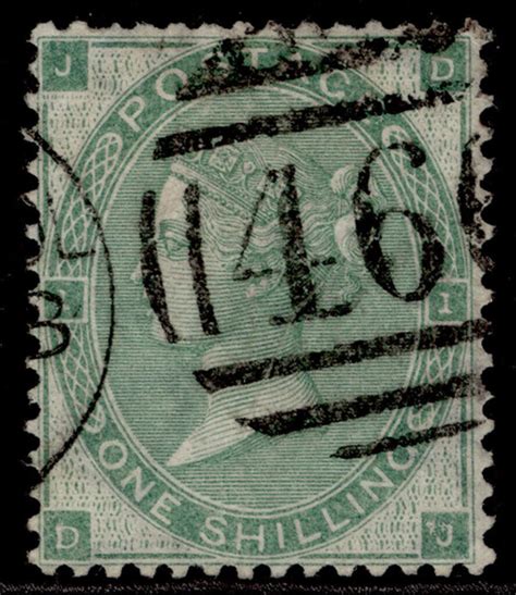 Gb Qv Sg S Green Fine Used Cat Dj St Stamps