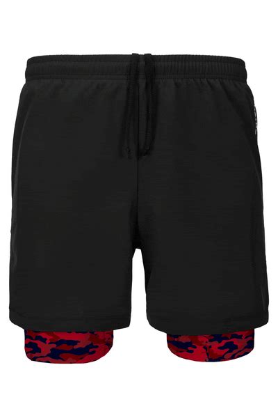 Mens Double Layer Training Shorts Mens Performance Shorts