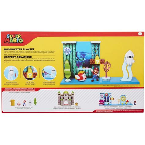 JAKKS PACIFIC Super Mario Underwater Playset Interactive