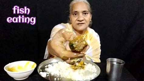 Fish Curry And Rice Eating Asmr Mix Veg Sabji For Rice Eating Amma