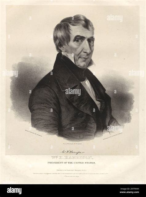 William Henry Harrison 1840 Stock Photo Alamy