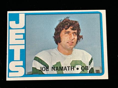 Lot Topps Joe Namath Hof