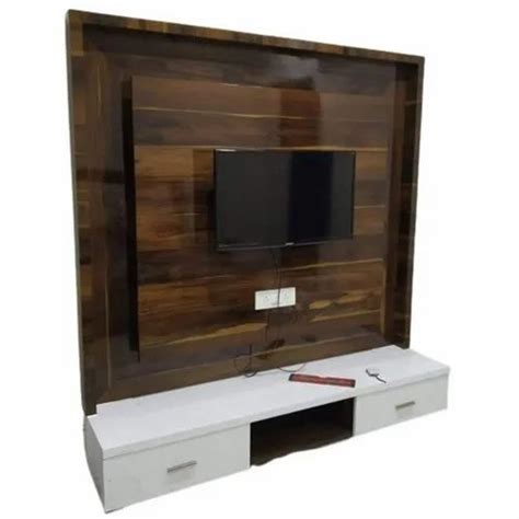 Wall Mounted Brown Wooden Led Tv Unit For Home At Rs Sq Ft In