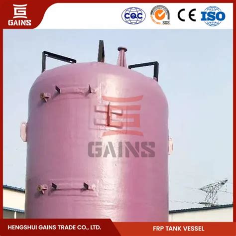 Gains Horizontal Frp Chemical Tank Fabricators Frp Material Sulfuric Acid Storage Tank China