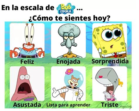 Escala De C Mo Te Sientes Hoy De Bob Esponja Profe Social