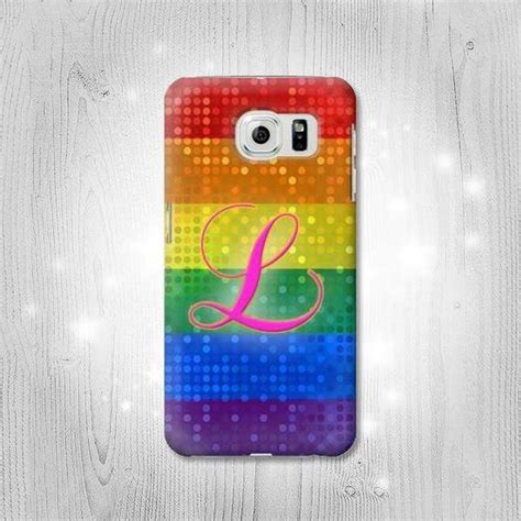 Rainbow Lgbt Lesbian Pride Flag Hard Leather Flip Case Etsy