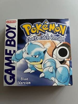 Pokemon Blue Version Game Boy Pal Game Boxed And Original Ebay