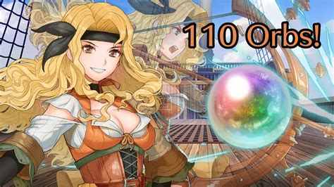 【feh】 Summoning For Pirate Brigid 110 Orbs Youtube