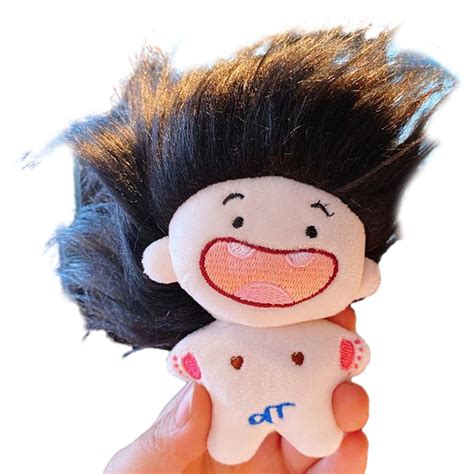 Huanledash Cm Stuffed Naked Doll Colorful Mess Hair Deciduous Teeth