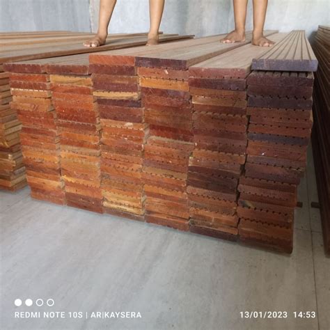 Jual Papan Pagar Dinding Lantai Kayu Pool Deck Decking Bengkirai 2 5 X