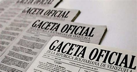 Gaceta Oficial Extraordinaria N 6 869 Se Establecen Las Exoneraciones