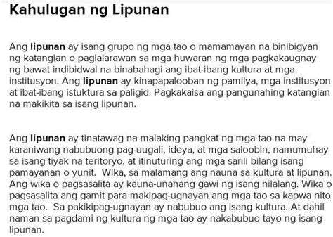 Ano Ang Kahulugan Ng Lipunan Ano Ang Tunay Na Layunin Ng Lipunan