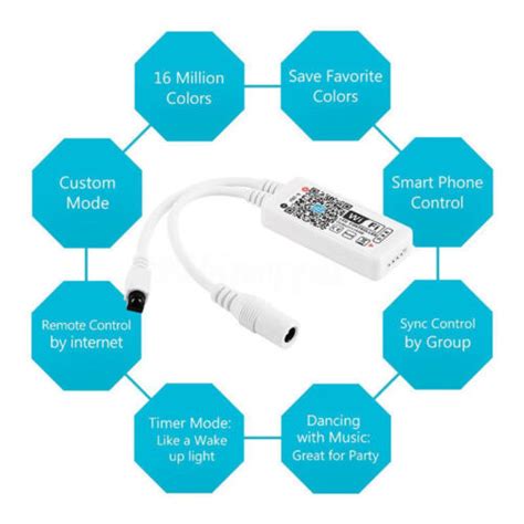 Mini Wifi RGB RGBW Led Strip Controller Magic Home 100W Android IOS