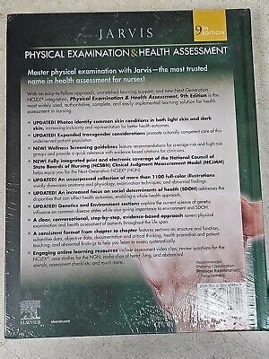 JARVIS PHYSICAL EXAMINATION HEALTH ASSESSMENT 9TH EDITION HARD COVER