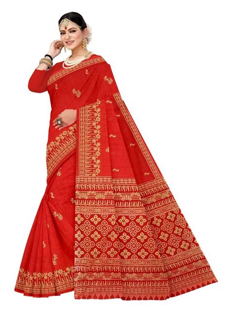 VIHA Printed Daily Wear Pure Cotton Saree 5 5 M At Rs 499 In Jetpur