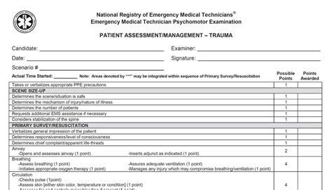 Emt Patient Assessment Medical