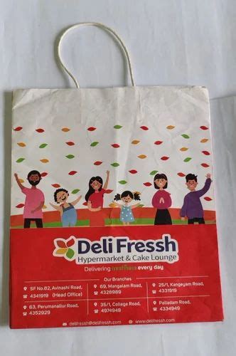 Multicolor Non Woven Loop Handle Printed Supermarket Bag Capacity 5kg