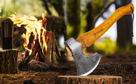 Amazon NEDFOSS Camping Hatchet Axe 15 Wooden Handle Bushcraft