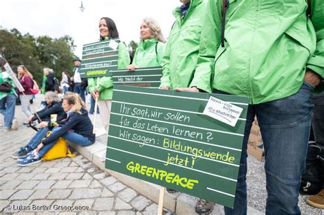 Bildungswende Jetzt Greenpeace M Nchen